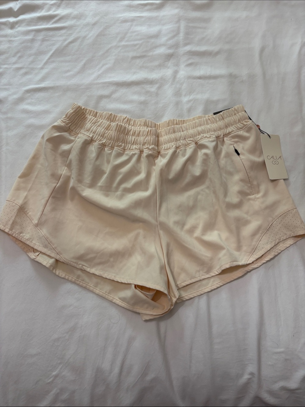 CALIA by Carrie Underwood Light Cream Athletic Shorts